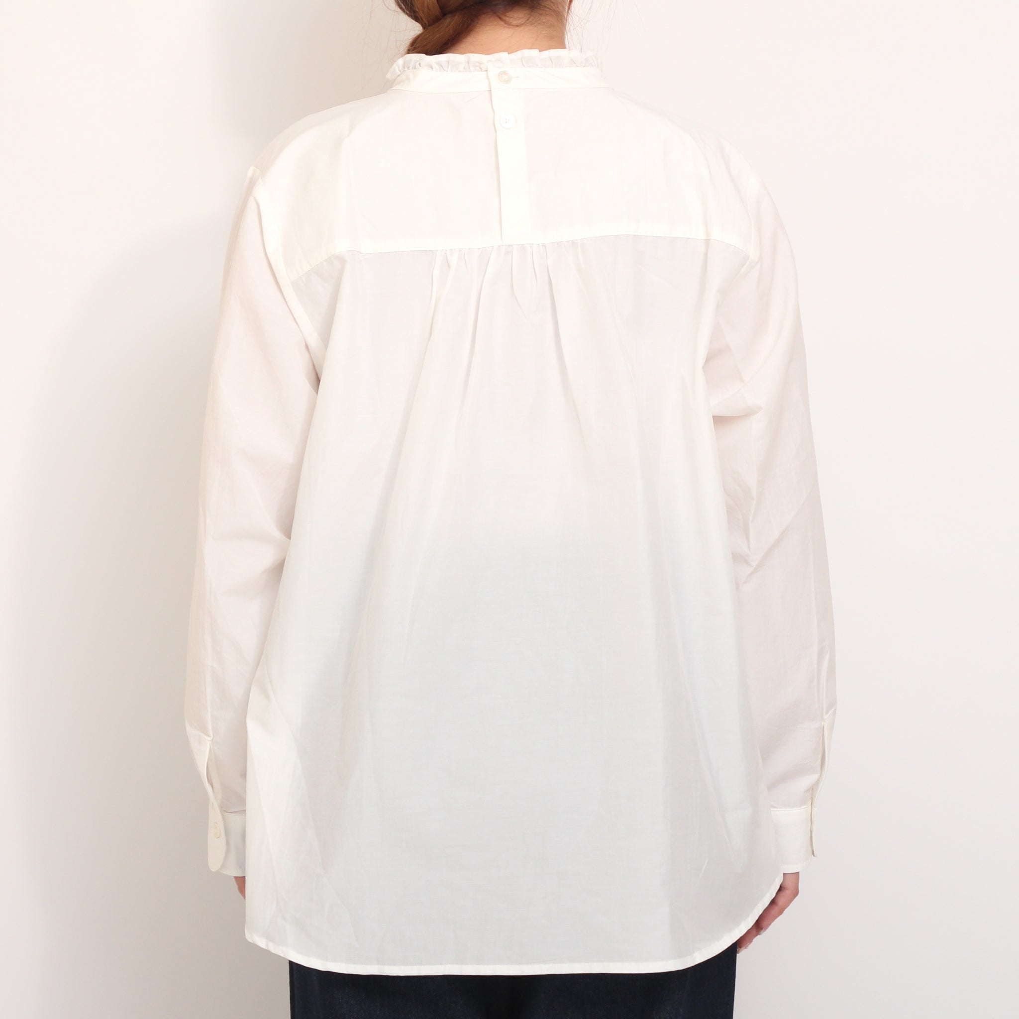 【30％OFF】【残り僅か】Pont de Chalonsフリルカラーブラウス