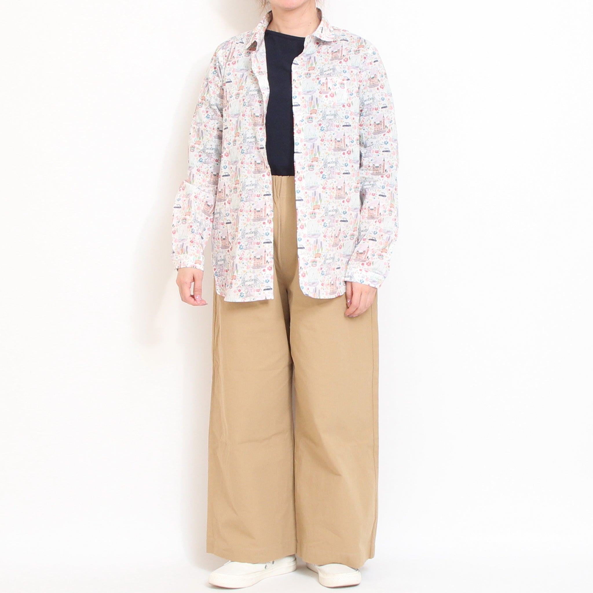 【20%OFF】【LIME・BLUEのみ残り僅か】リバティポイントラウンドカラーシャツ(2603)