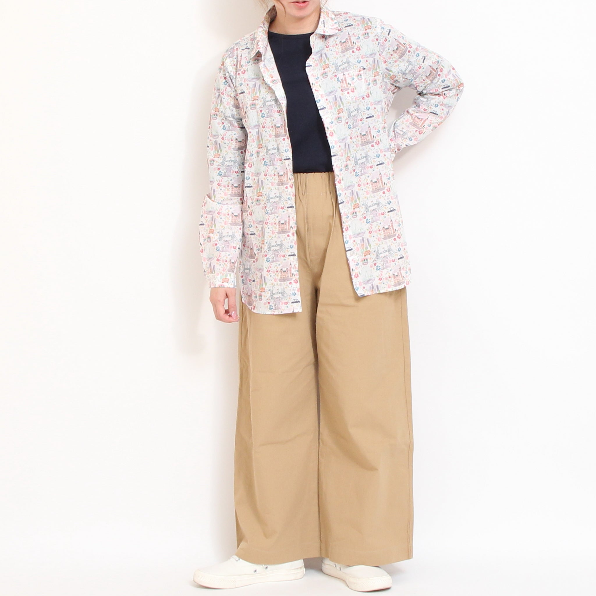 【20%OFF】【LIME・BLUEのみ残り僅か】リバティポイントラウンドカラーシャツ(2603)