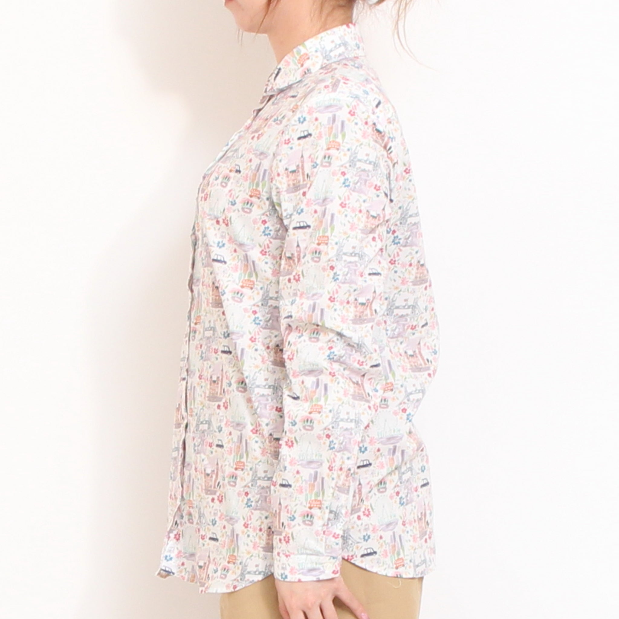 【20%OFF】【LIME・BLUEのみ残り僅か】リバティポイントラウンドカラーシャツ(2603)
