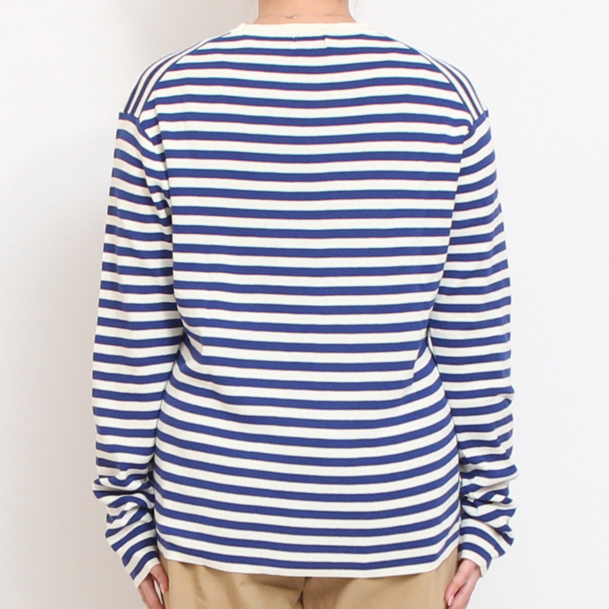 Mao made ボーダーニットTシャツ