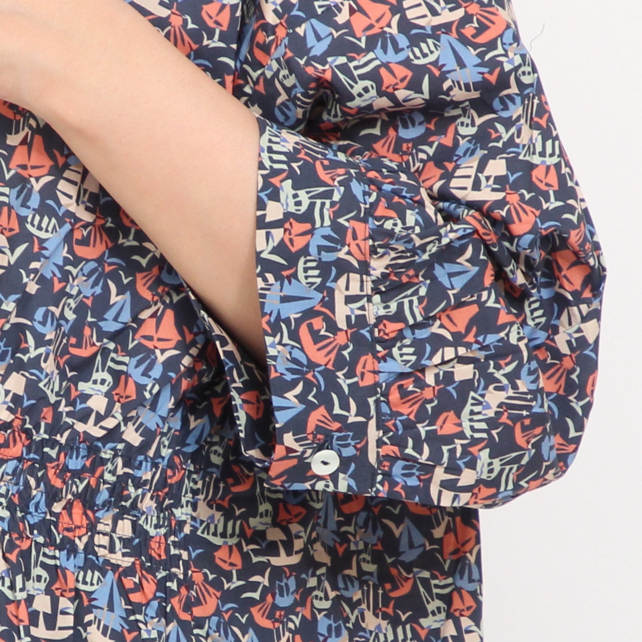 【20%OFF】【NAVY残り僅か】リバティ ウエストシャーリングシャツ(2605)