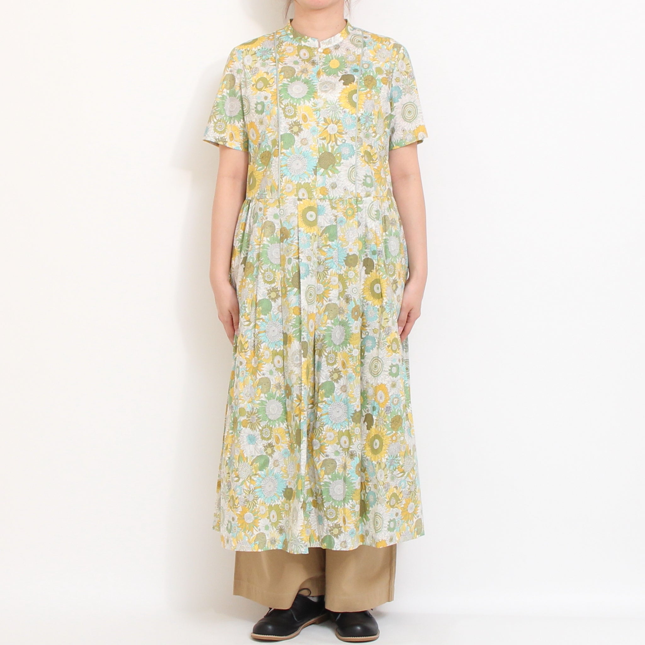 LIBERTY/半袖パイピング使いOP