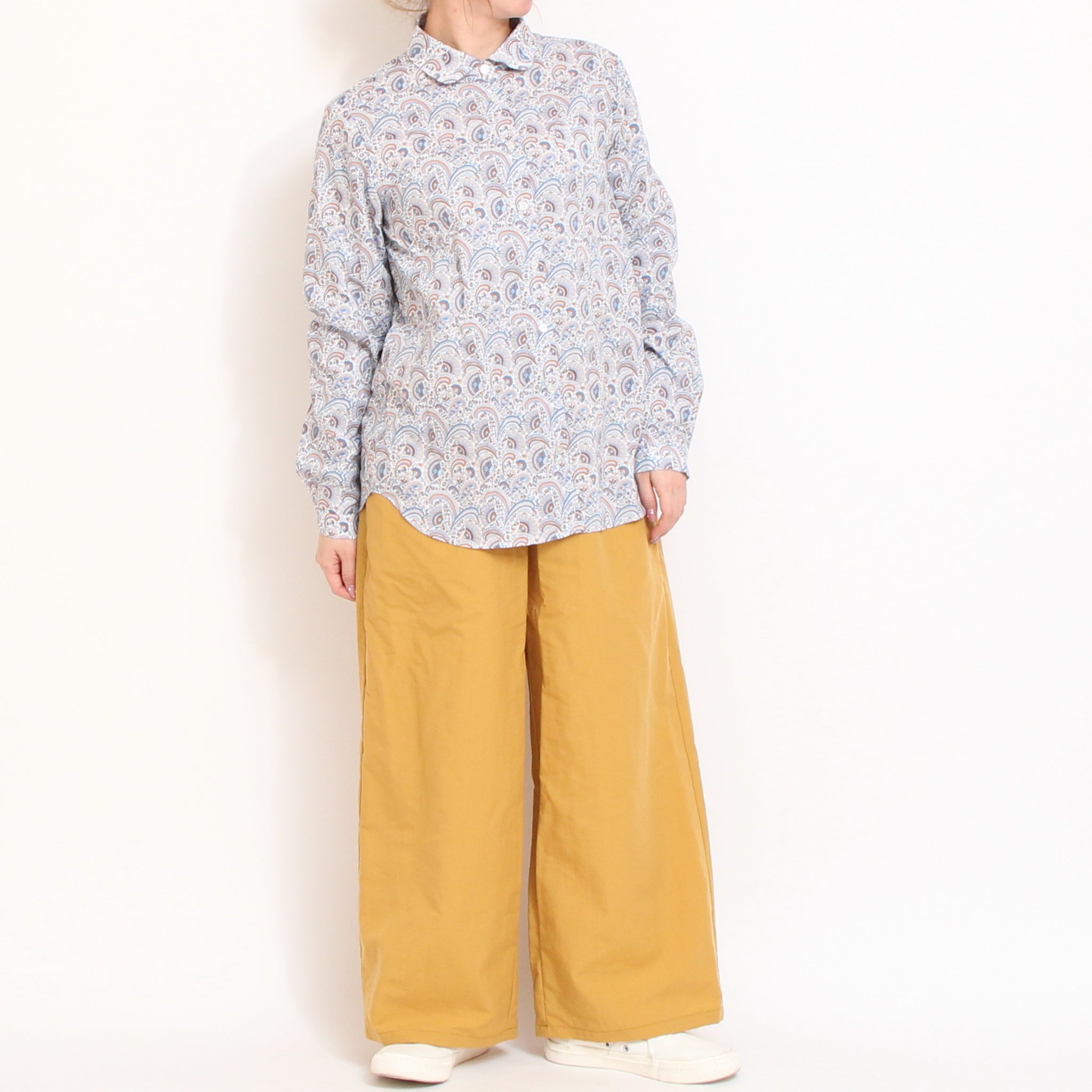 【20%OFF】【LIME・BLUEのみ残り僅か】リバティポイントラウンドカラーシャツ(2603)