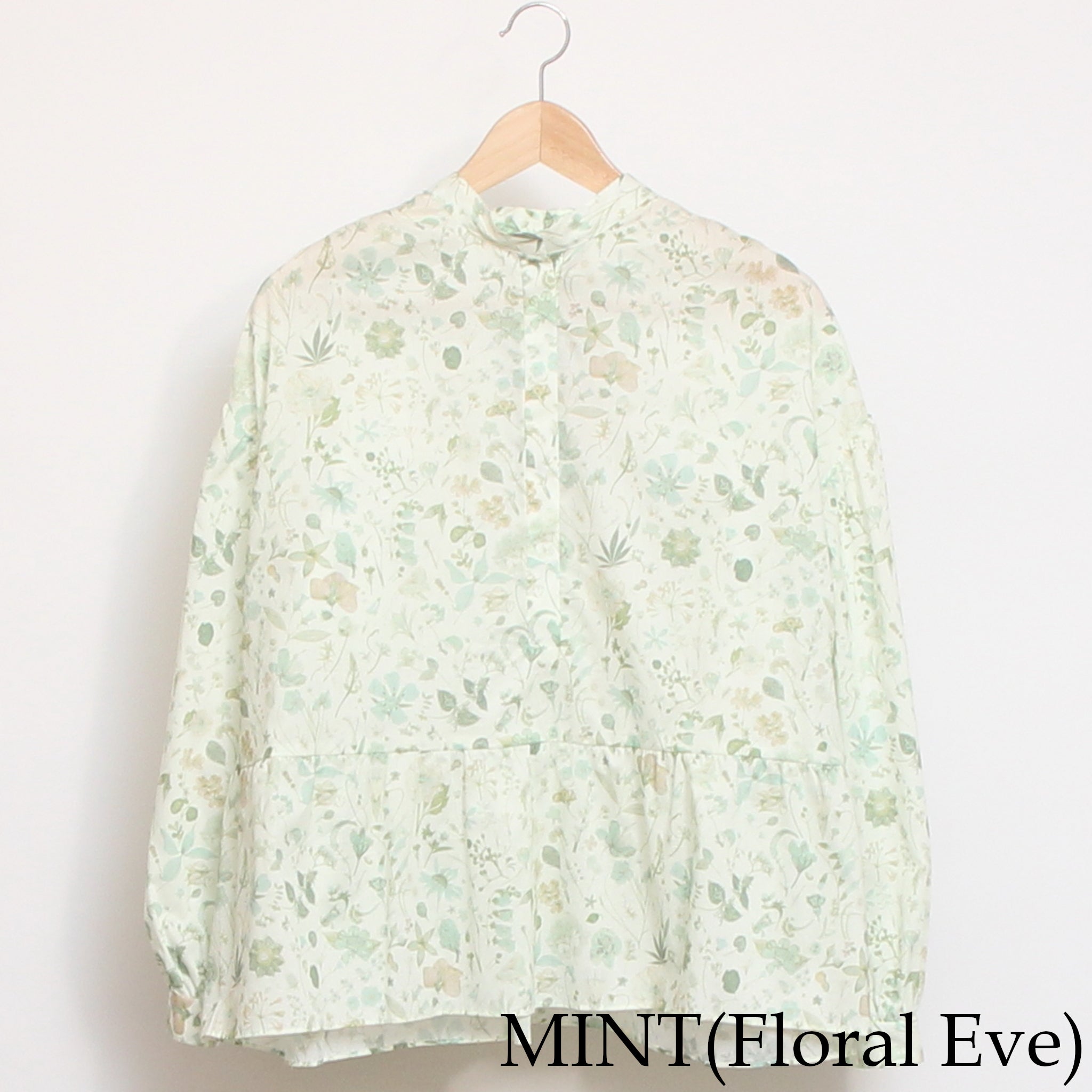 【30%OFF】【BLUEラスト１点】LIBERTY比翼ギャザープルオーバー72027