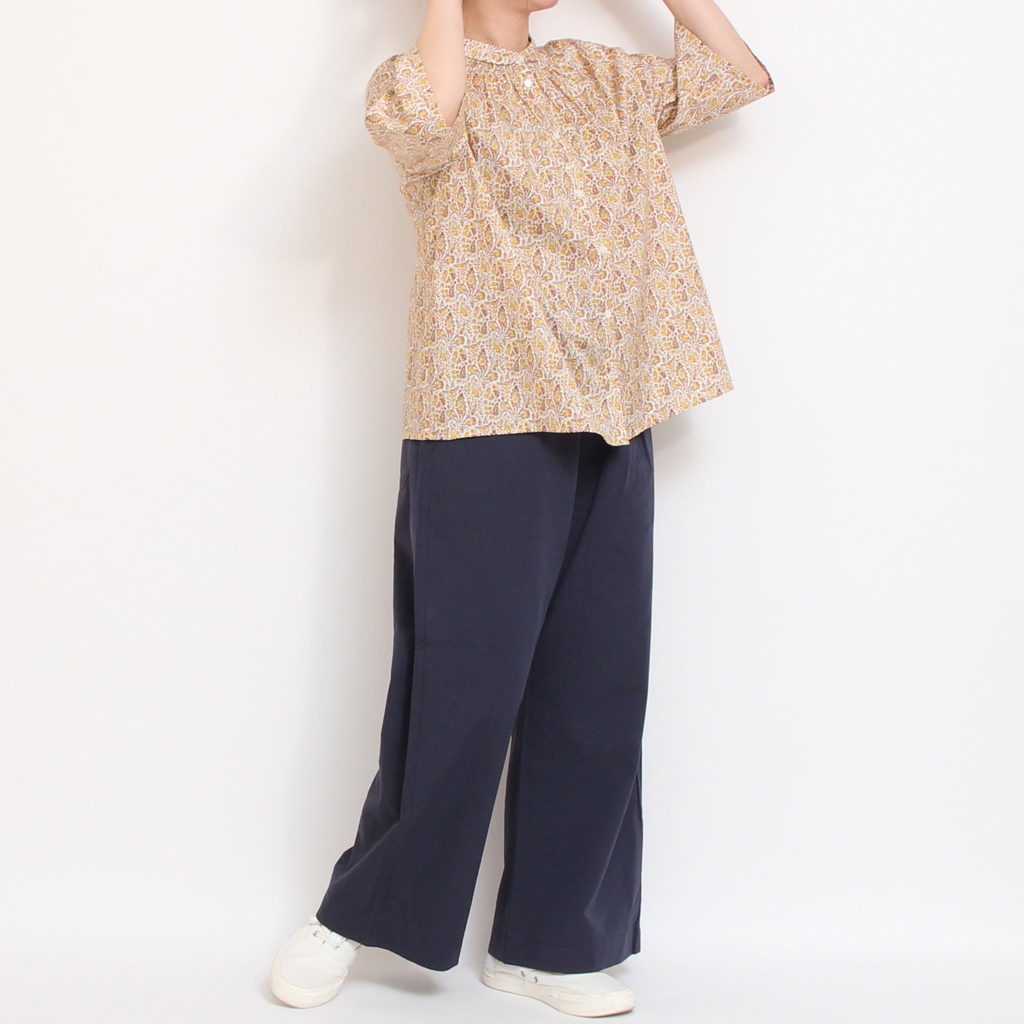 【残り僅か】【期間限定15%OFF】Pont de Chalonsコットンテンセルストレートパンツ(2602)