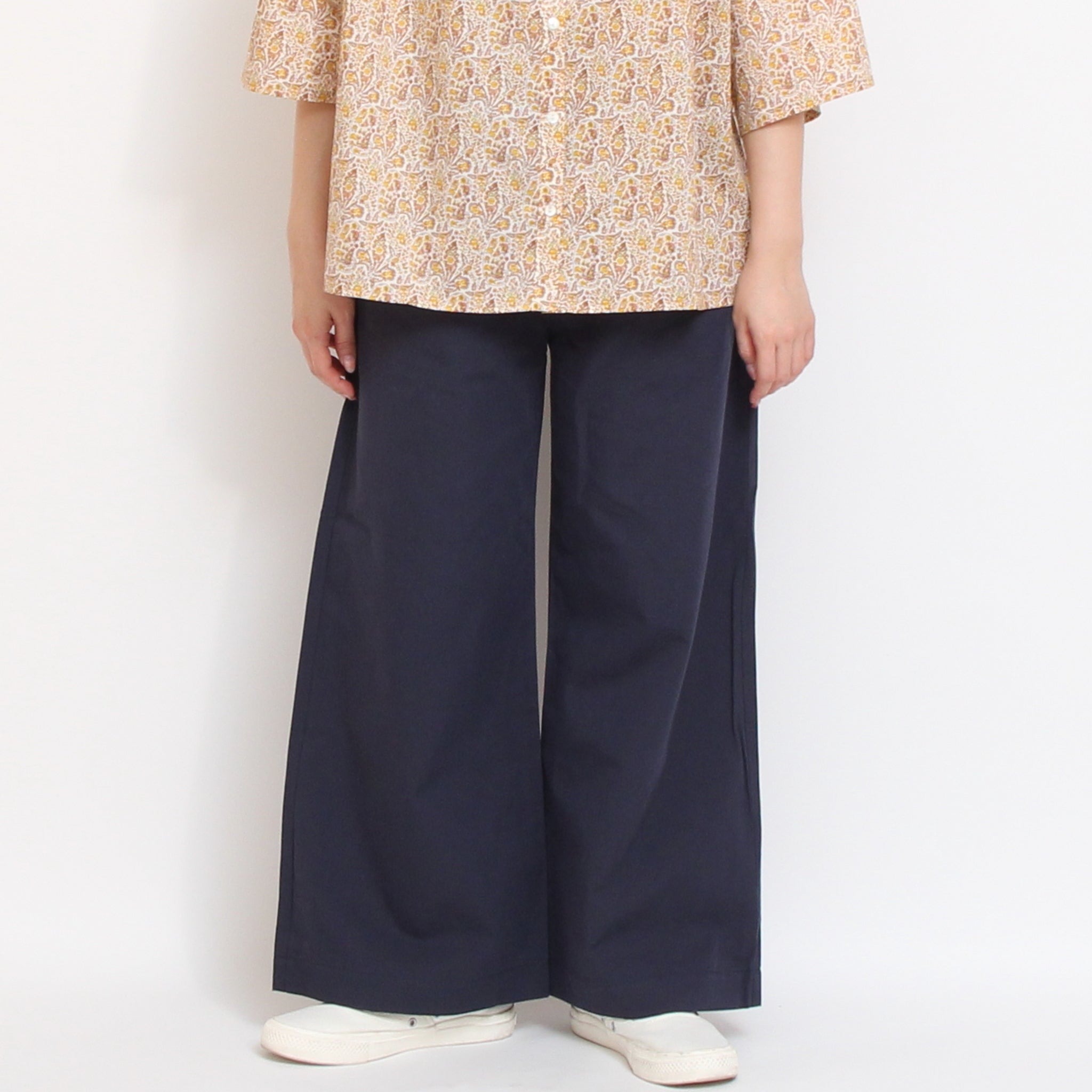 【残り僅か】【期間限定15%OFF】Pont de Chalonsコットンテンセルストレートパンツ(2602)