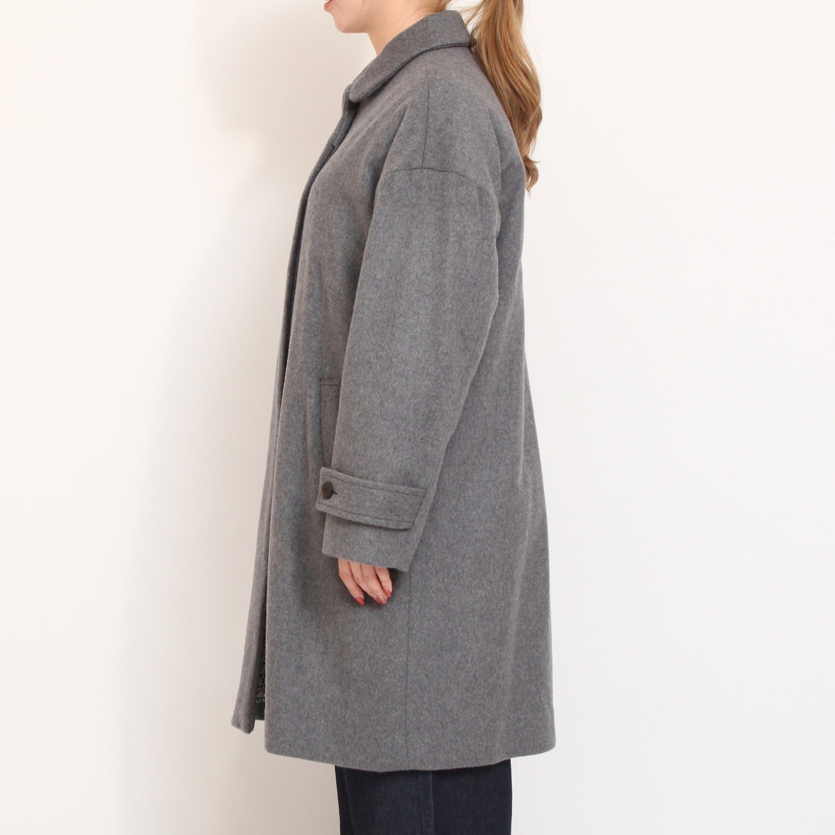 裏リバティ比翼ステンカラーコート(2610)