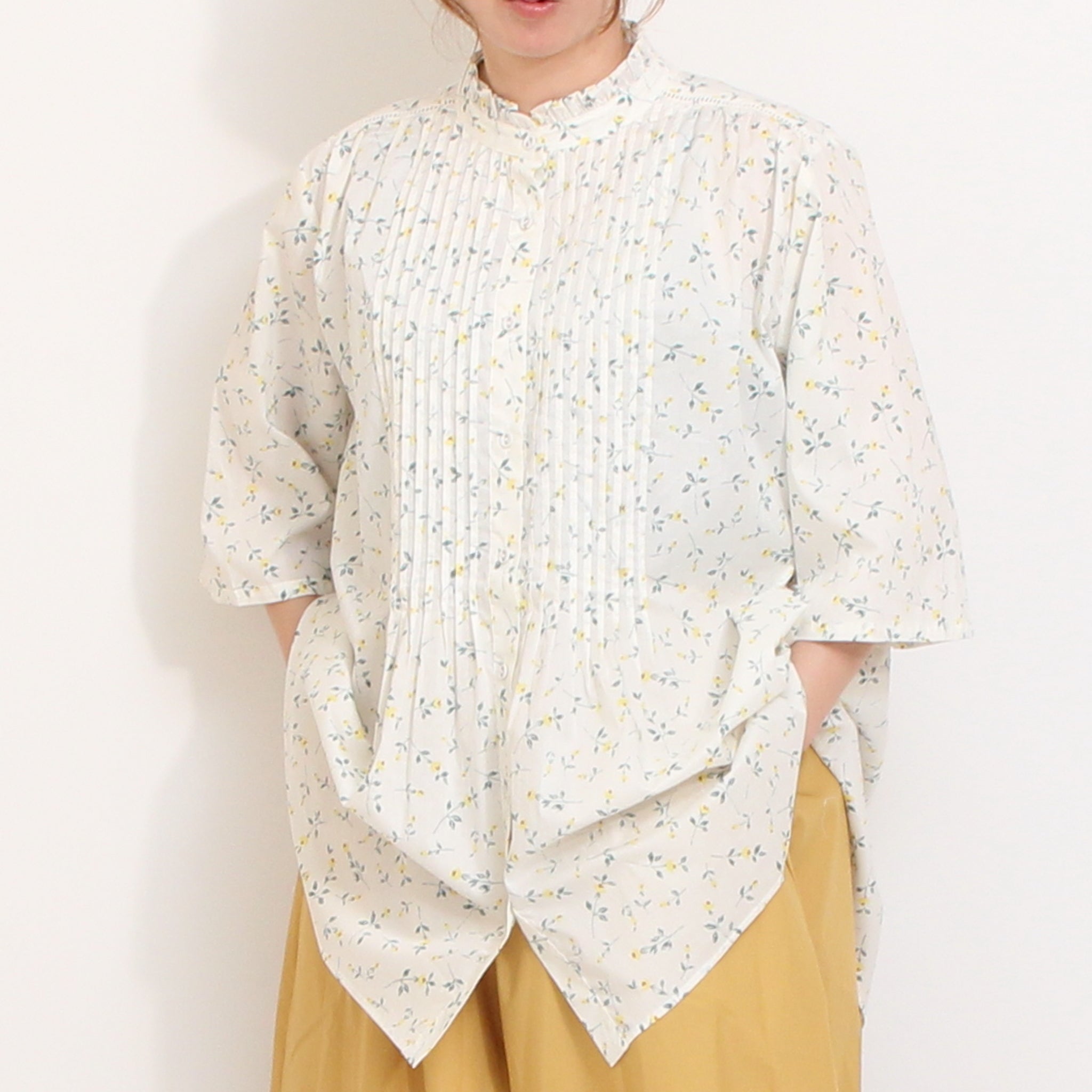 【期間限定15％OFF】【ラスト１点ずつ・本店限定商品】sosotto LIBERTY梯子レースチュニック
