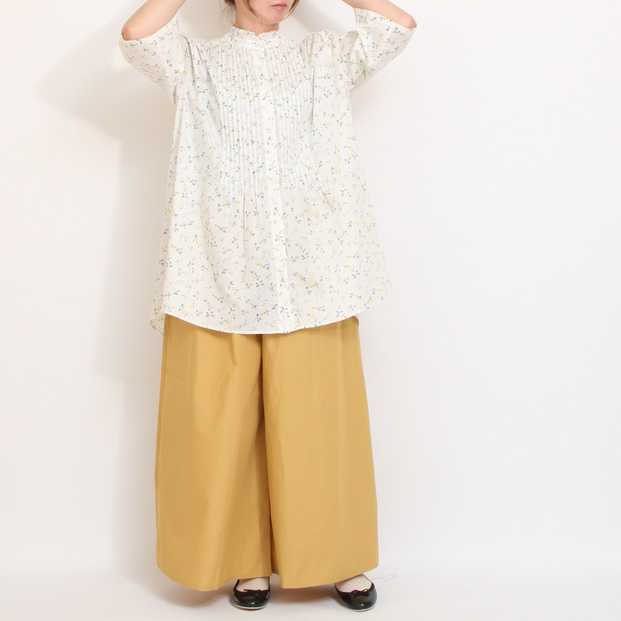 【期間限定15％OFF】【ラスト１点ずつ・本店限定商品】sosotto LIBERTY梯子レースチュニック