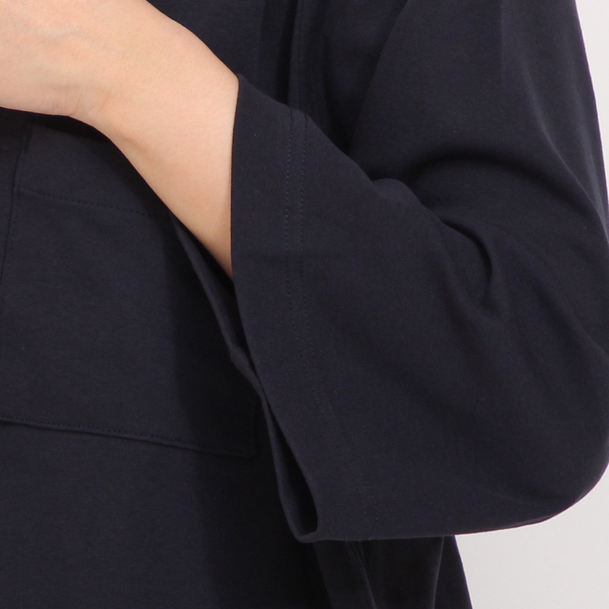 【BROWN残り僅か】sosottoLIBERTY使いフリルネックTシャツ