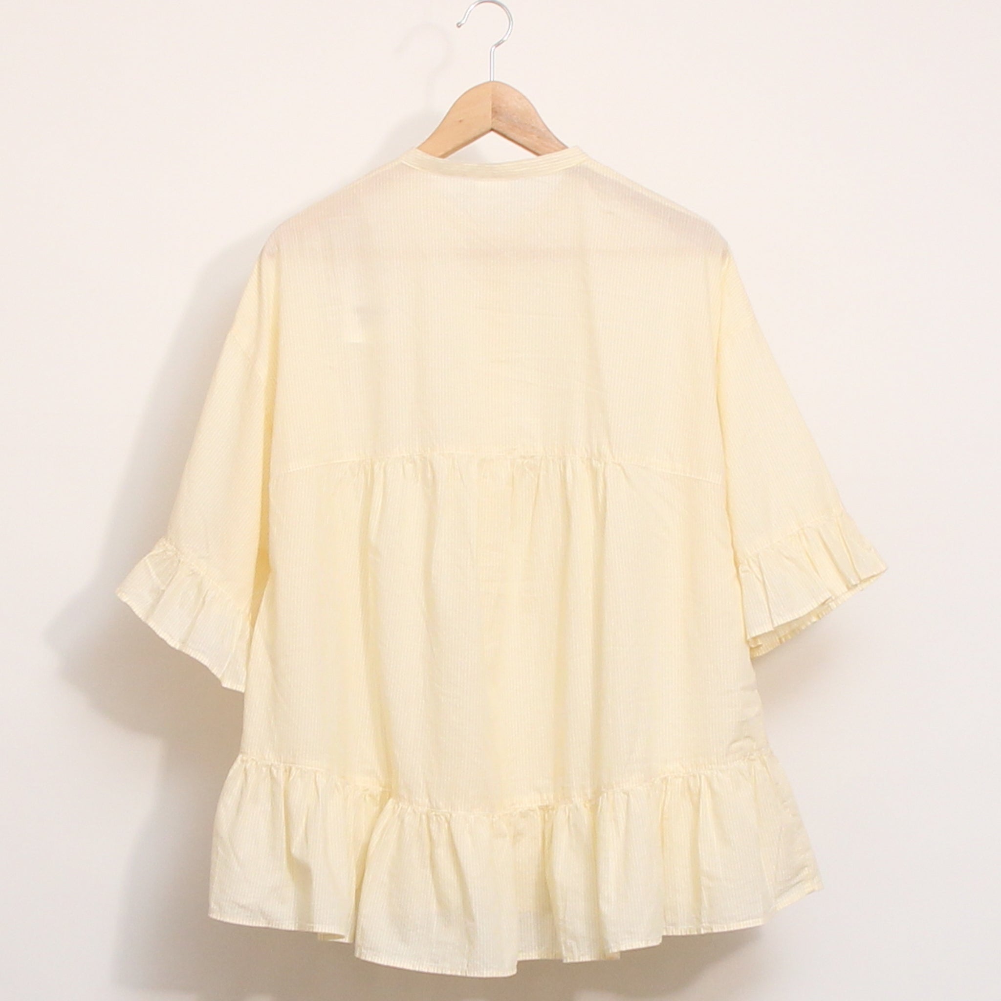 【YELLOWのみ 残り僅か】【本店限定商品】ista-ireフリルチュニック