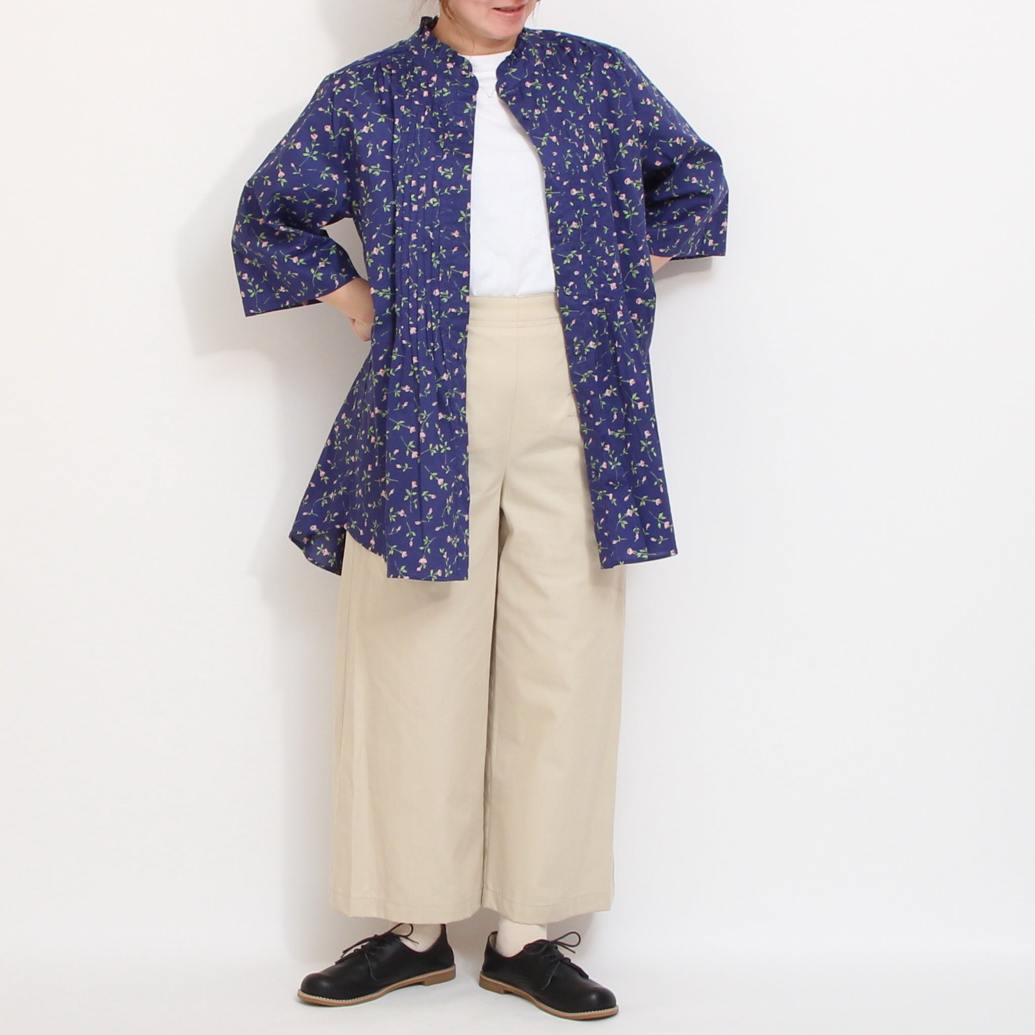 【期間限定15％OFF】【ラスト１点ずつ・本店限定商品】sosotto LIBERTY梯子レースチュニック