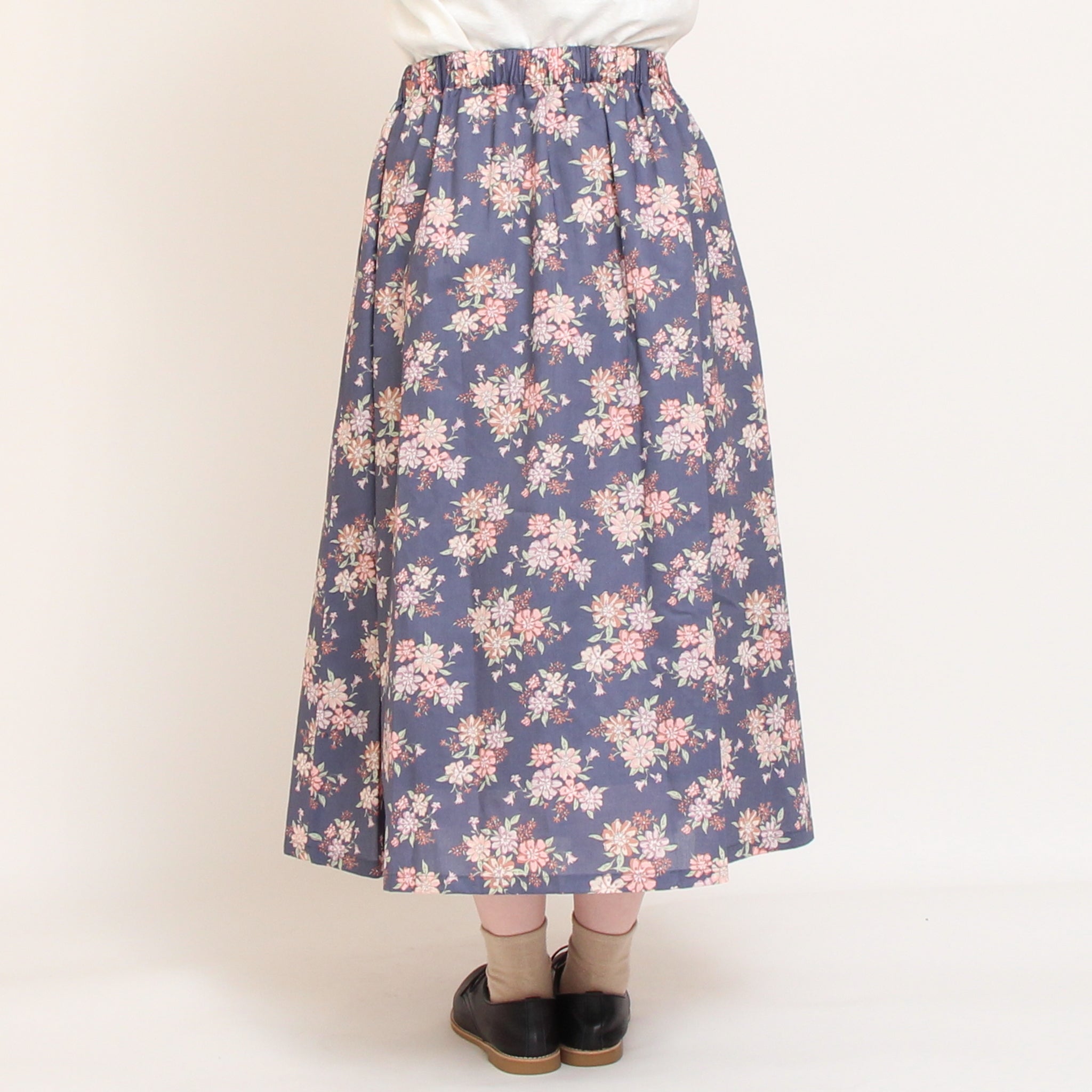 30％OFF】【BLUE・NAVYラスト1点ずつ】リバティサイドタックスカート