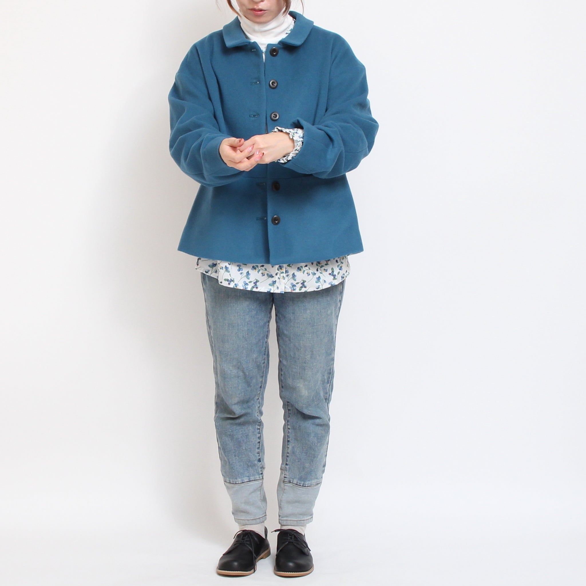 【IVORYラスト1点】NARUハイネックゆったりプルオーバー25