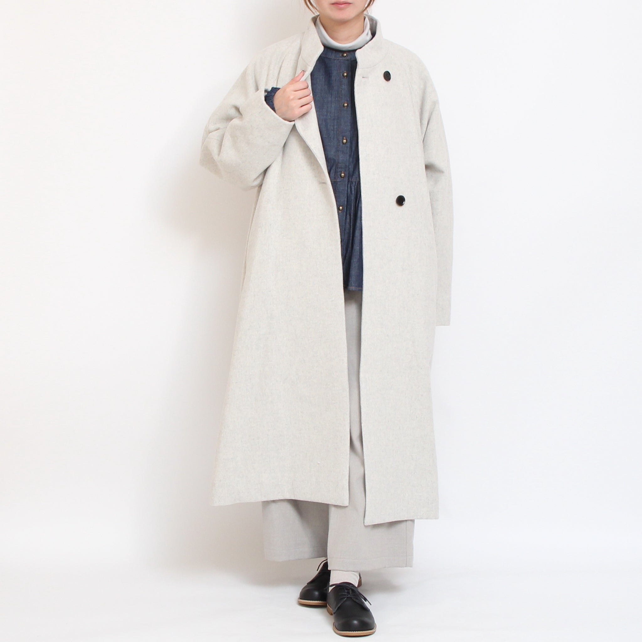 Vent d'ouestライトシャギーメルトンコート2510