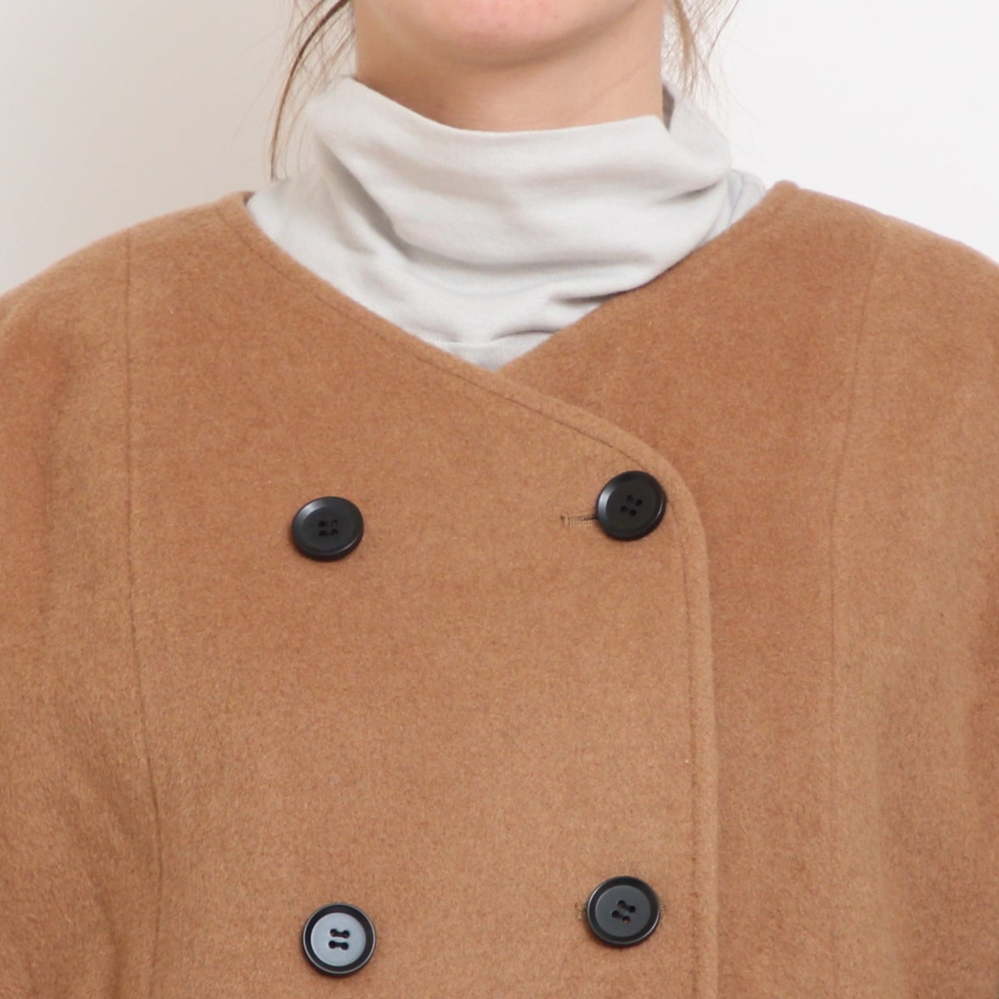 【MOCHAラスト1点】Vent d'ouestライトシャギーメルトンジャケット2510