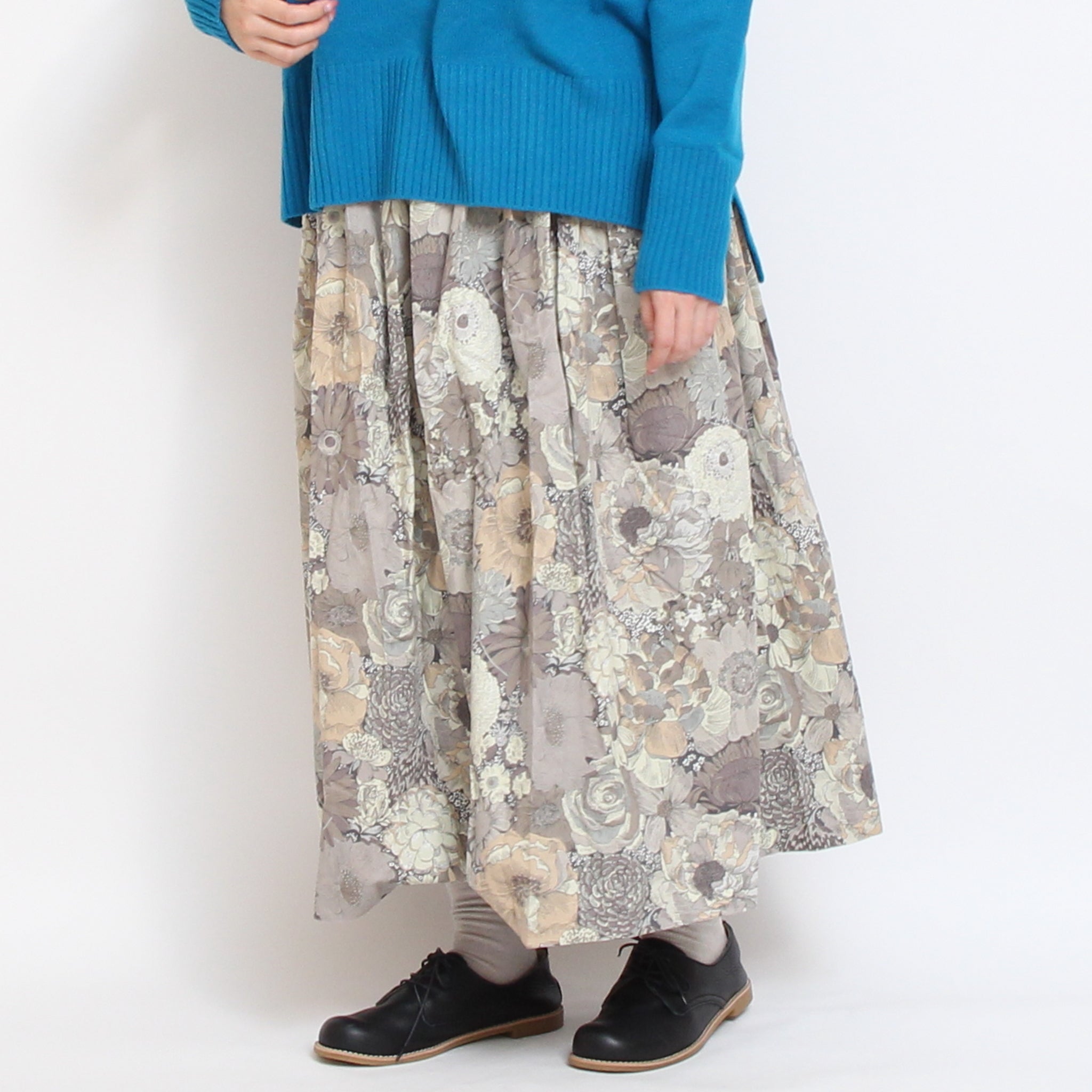 コーデュロイLIBERTYタックギャザースカート(2510)