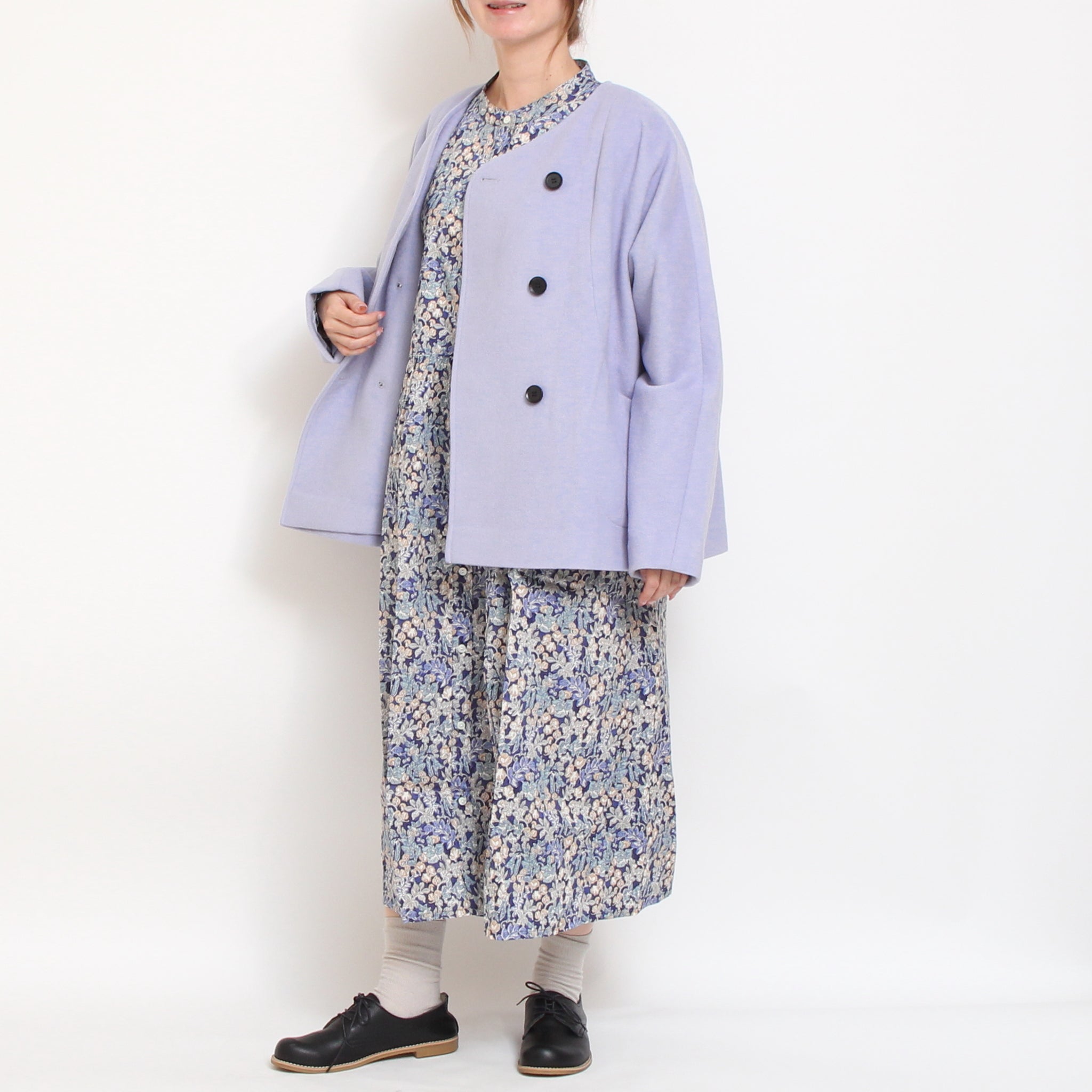 【MOCHAラスト1点】Vent d'ouestライトシャギーメルトンジャケット2510