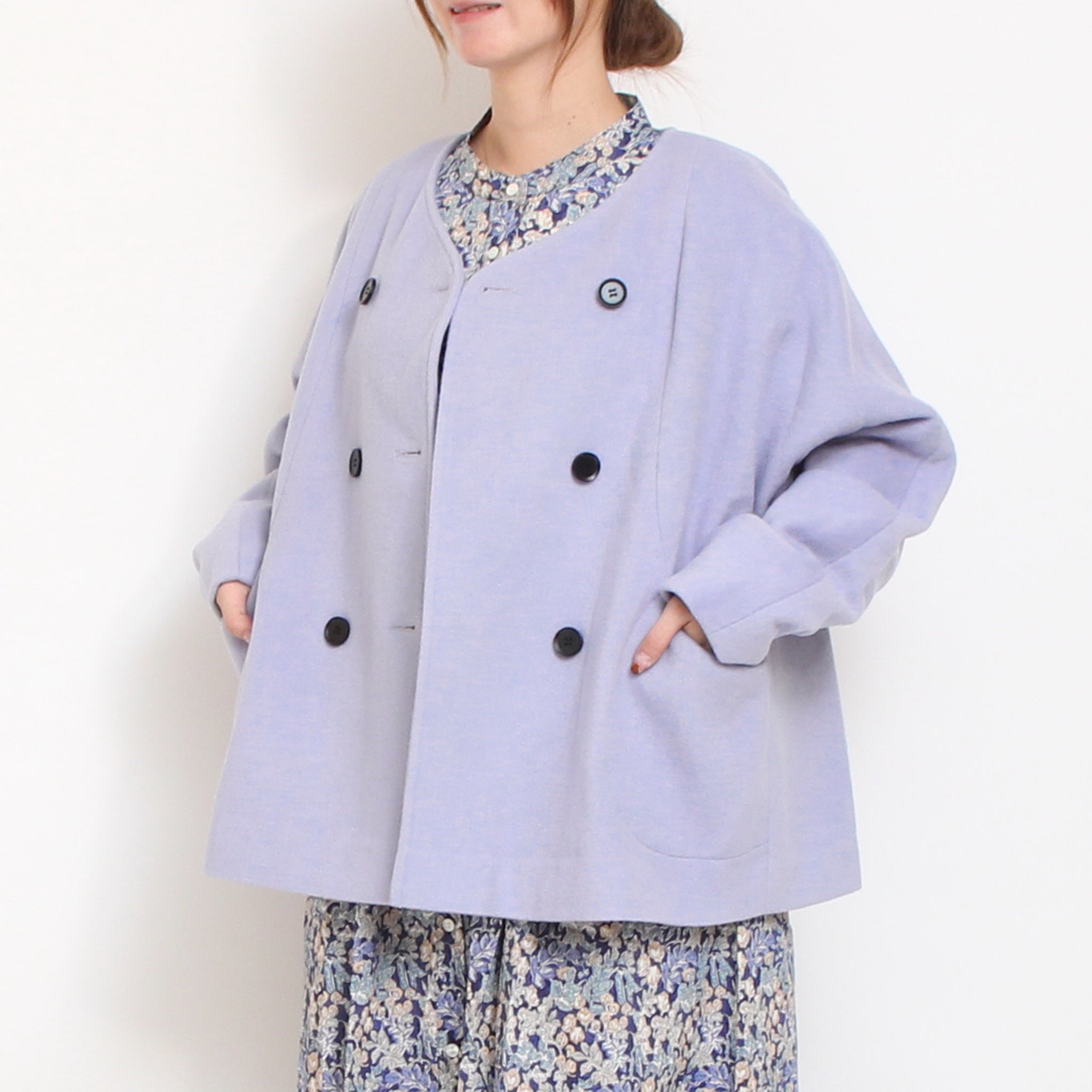 【MOCHAラスト1点】Vent d'ouestライトシャギーメルトンジャケット2510