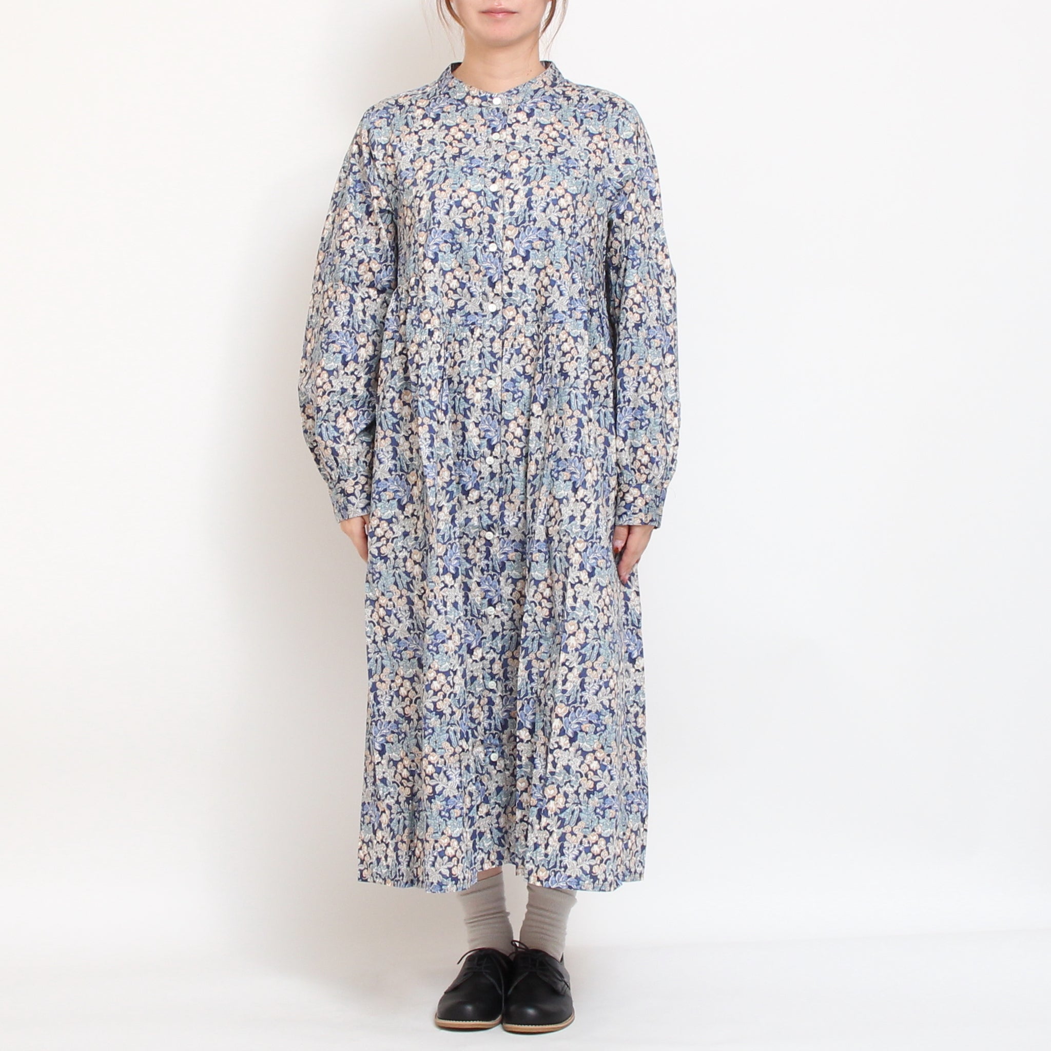 リバティヨーク切替ギャザーワンピース(2510)