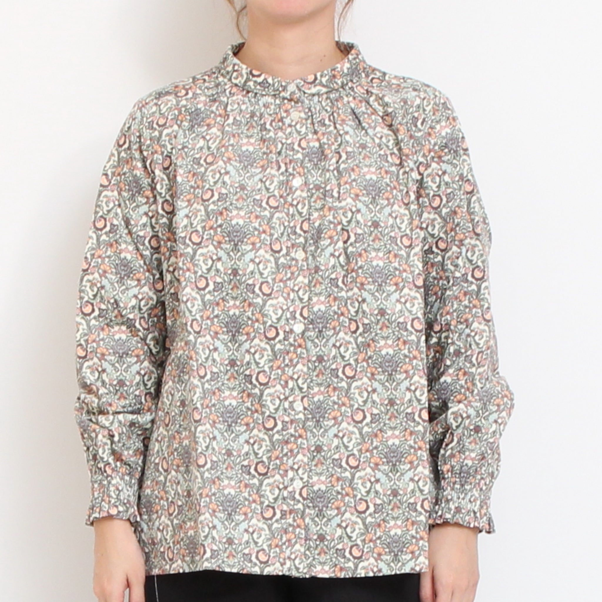 コーデュロイLIBERTY袖シャーリングシャツ(2510)