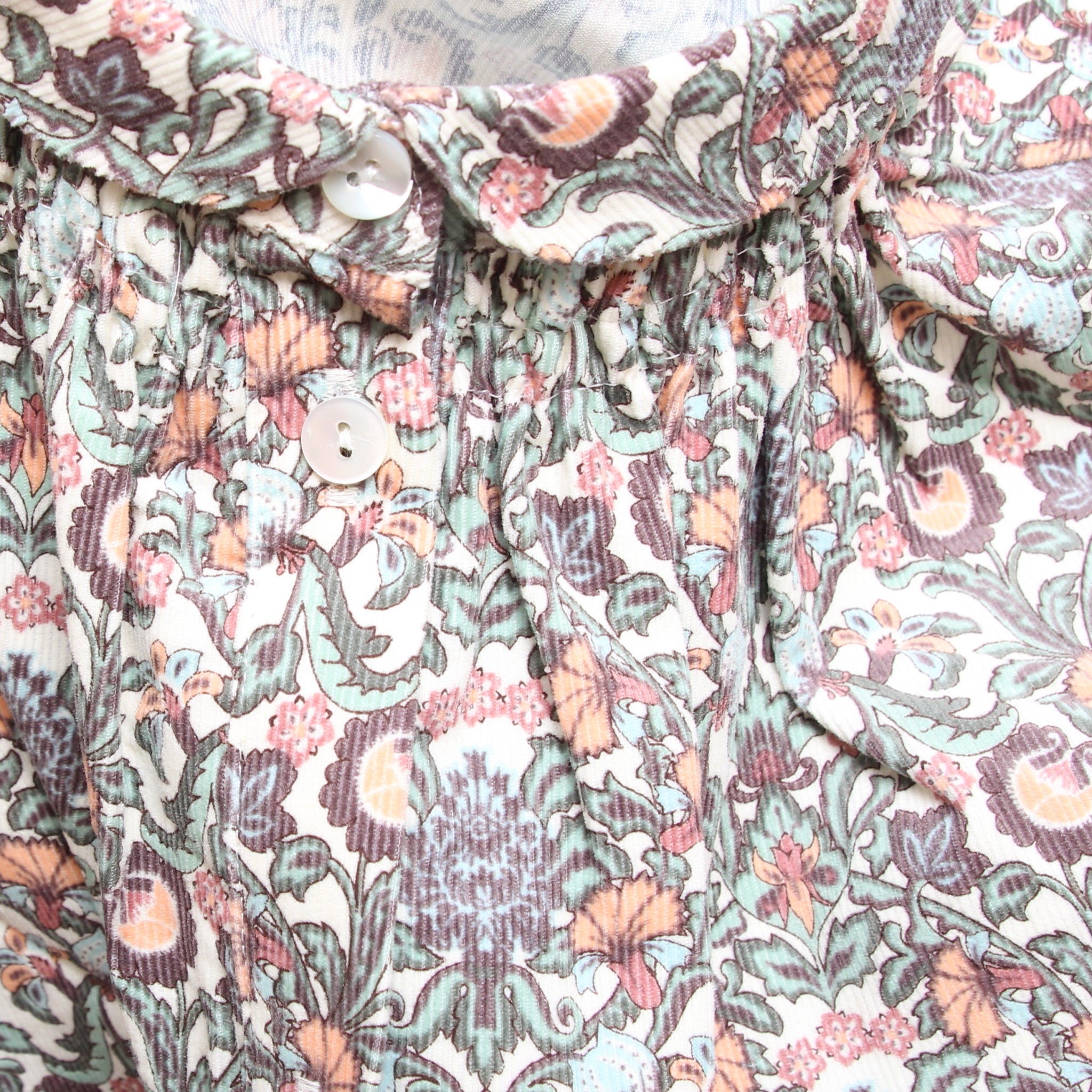 コーデュロイLIBERTY袖シャーリングシャツ(2510)