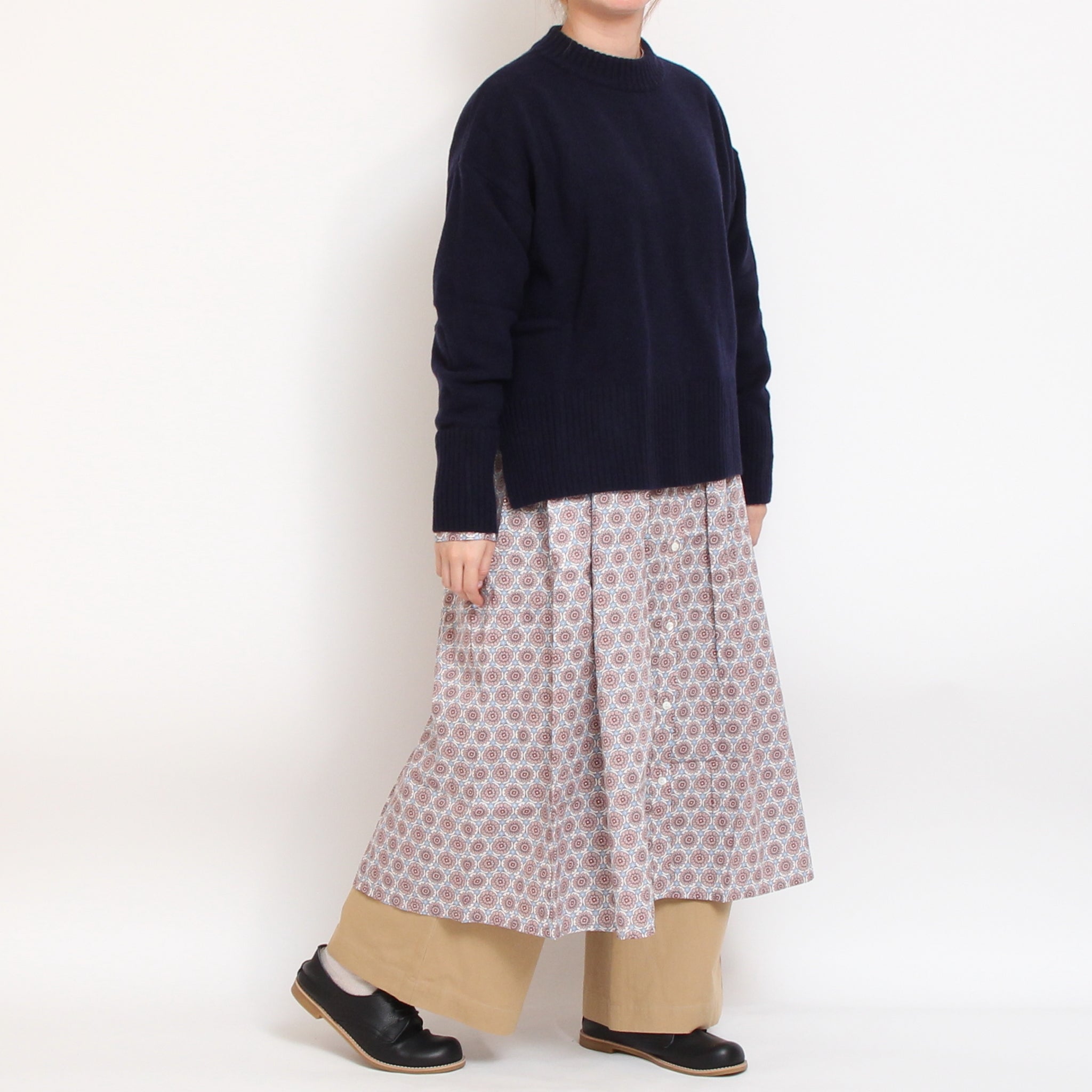 リバティヨーク切替ギャザーワンピース(2510)