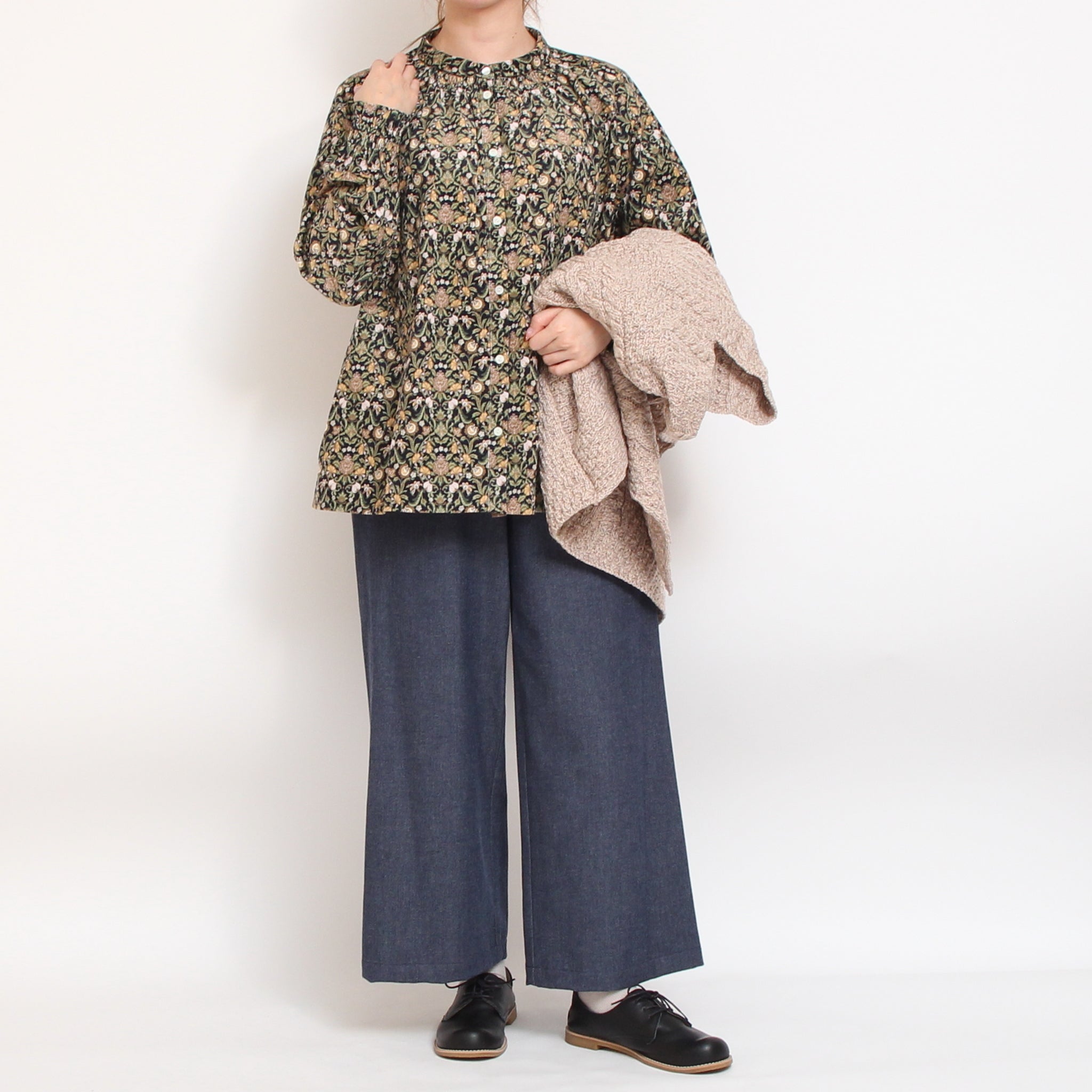 コーデュロイLIBERTY袖シャーリングシャツ(2510)