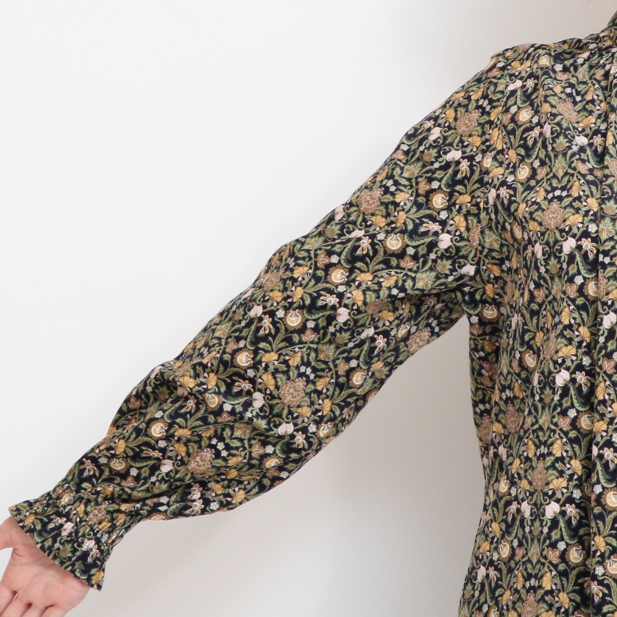 コーデュロイLIBERTY袖シャーリングシャツ(2510)