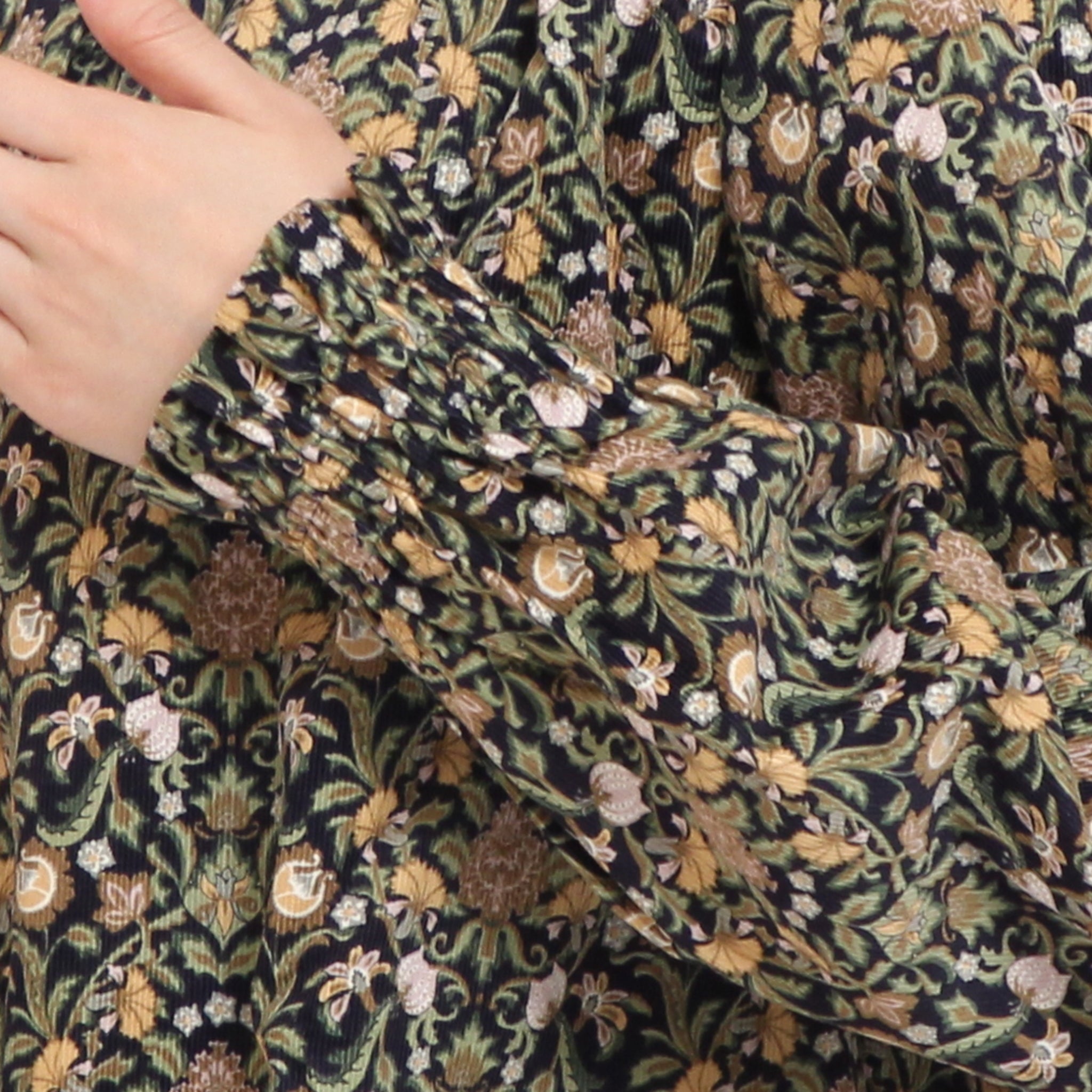 コーデュロイLIBERTY袖シャーリングシャツ(2510)